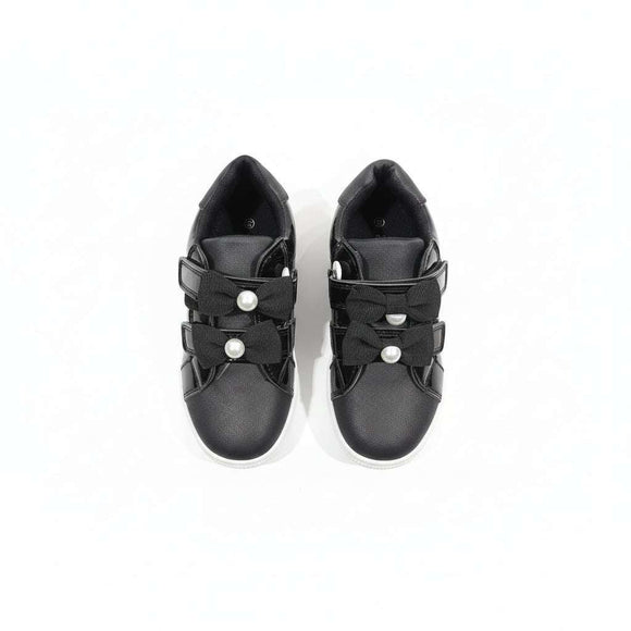 Black Bow Sneaker Black Nawao.com