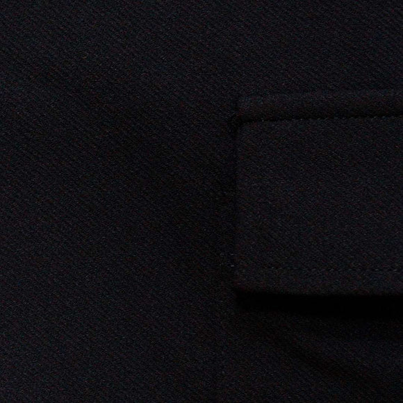 Black Cargo Pocket Flared Hem Twill Pants Nawao.com