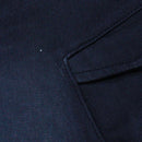 Black Cargo Pocket Pullon Knit Denim Shorts Nawao.com