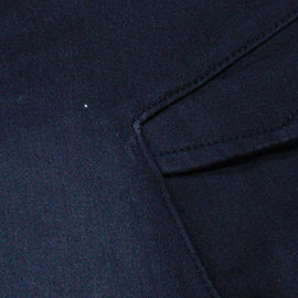 Black Cargo Pocket Pullon Knit Denim Shorts Nawao.com