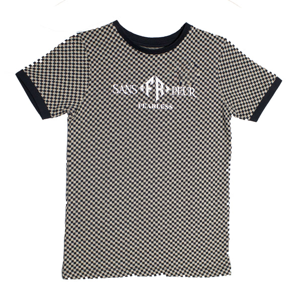 Black Check T-Shirt Nawao.com