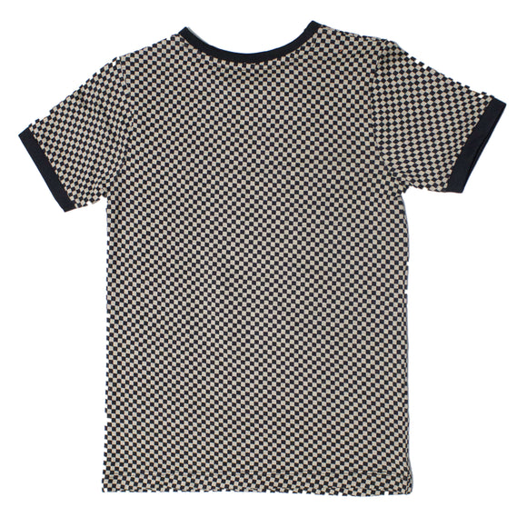 Black Check T-Shirt Nawao.com