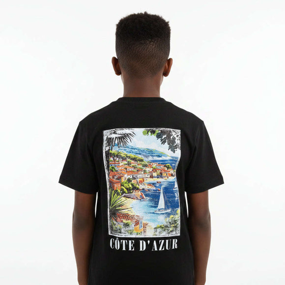 Black Cote D Azur Over Size T Shirt  Black Nawao.com