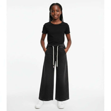 Black Culottes Jeans Black Nawao.com