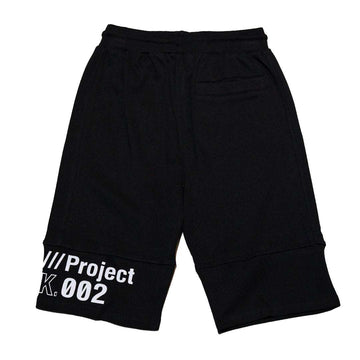 Black Cut And Sew Active Shorts Nawao.com