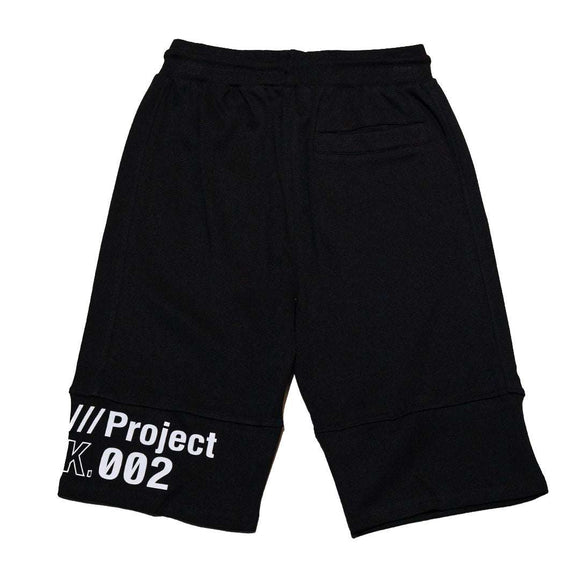 Black Cut And Sew Active Shorts Nawao.com