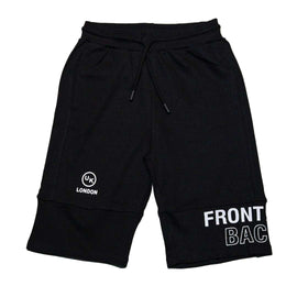 Black Cut And Sew Active Shorts Nawao.com
