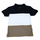 Black Cut N Sew Zip Placket Polo With Shorts Set Black 6 7 Years Nawao.com