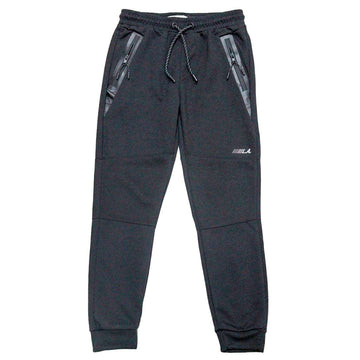 Black Cut Sew Heatseal Active Pants Black Nawao.com
