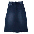 Black Denim Skirts Black Nawao.com