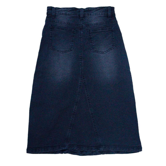 Black Denim Skirts Black Nawao.com