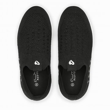 Black Diamante Slip On Nawao.com