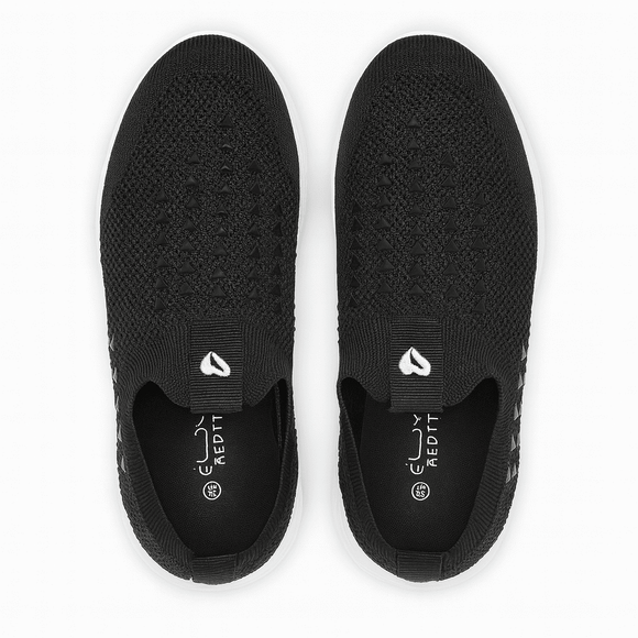 Black Diamante Slip On Nawao.com
