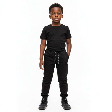 Black elasticated Joggers Nawao.com