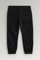 Black Elasticated Waist Jean Black Nawao.com