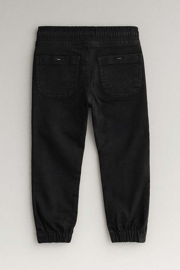 Black Elasticated Waist Jean Black Nawao.com