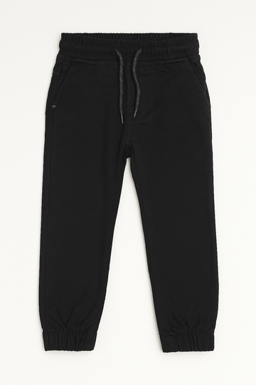 Black Elasticated Waist Jean Black Nawao.com