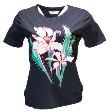 Black Embellished T Nawao.com