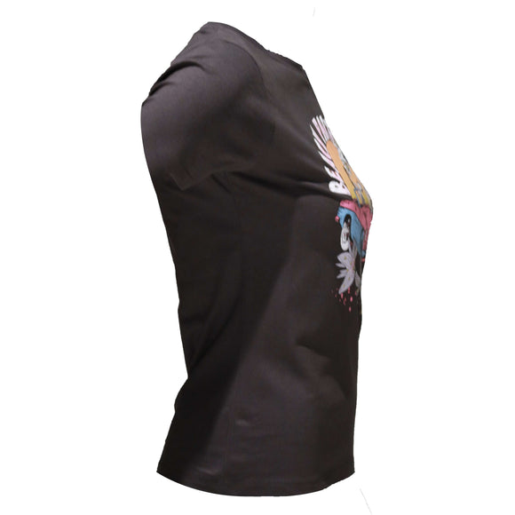 Black Embellished T Shirt Nawao.com
