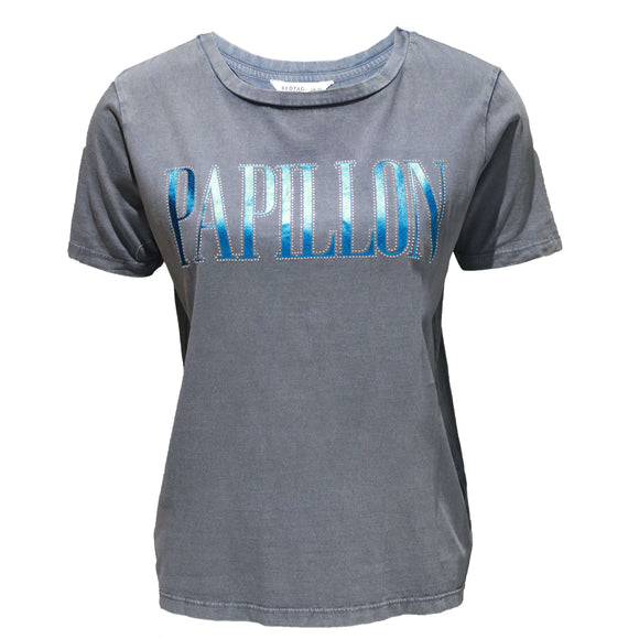 Black Embellished T-Shirt Nawao.com