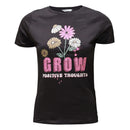 Black Embellished T Shirt Nawao.com