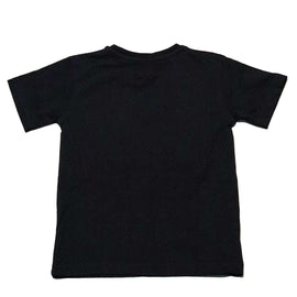 Black Emboosed Short Sleeve T Shirt Nawao.com