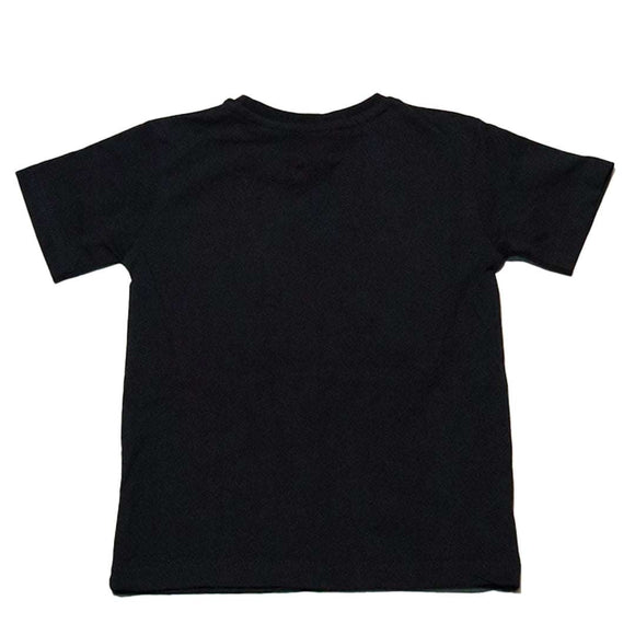 Black Emboosed Short Sleeve T Shirt Nawao.com