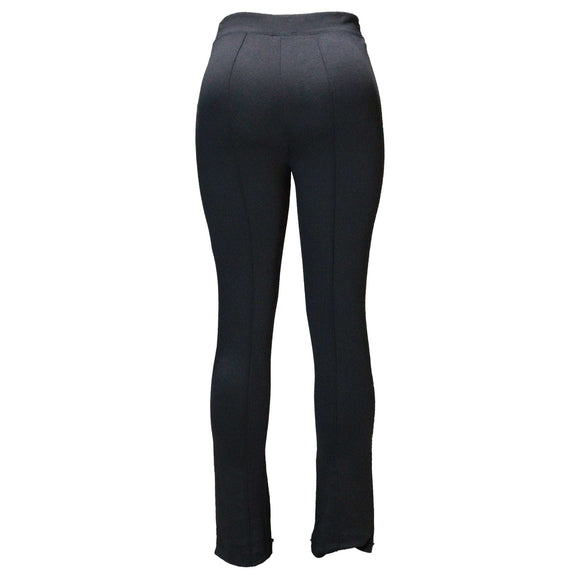 Black Fit And Flare Trousers Nawao.com