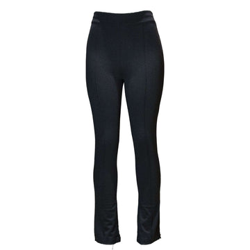 Black Fit And Flare Trousers Nawao.com