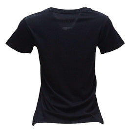 Black Floral Printed T Shirt Nawao.com