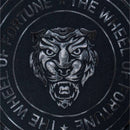 Black Foil Print Short Sleeve T Shirt Black Nawao.com