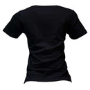 Black Foil Printed T Shirt Nawao.com