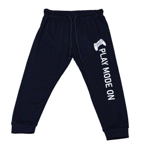 Black Game T Shirt And Long Pant Pyjama Set Nawao.com