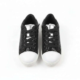 Black Glitter Sneaker Black Nawao.com