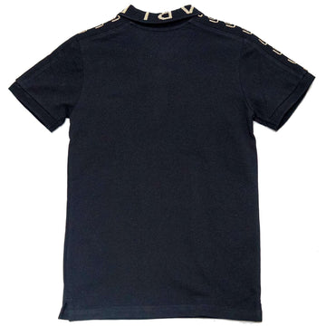 Black Golden Tape Polo Black Nawao.com