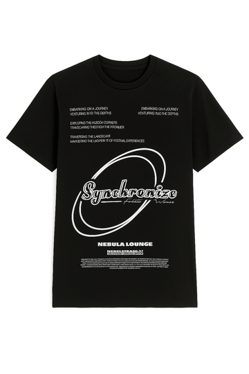 Black Graphic T Shirt Black Nawao.com