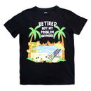 Black  Graphic T-Shirt Nawao.com
