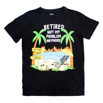 Black  Graphic T-Shirt Nawao.com