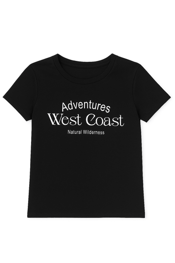 Black Graphic T Shirt Nawao.com