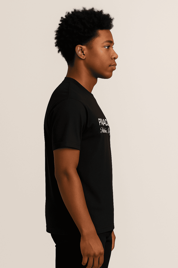 Black Graphic Tee Black Nawao.com