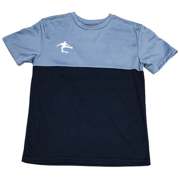Black Grey Cut And Sew Tee Nawao.com
