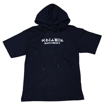 Black Hoody Tee Nawao.com