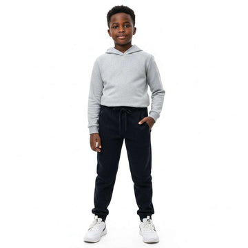 Black Interlock Zip Pocket Jog Pant Black Nawao.com