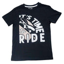 Black Its Time To Ride Graphic Night Suit Black Nawao.com