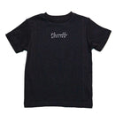 Black Jacquard Cut N Sew T Shirt Nawao.com