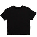 Black Jacquard Jersey Top Nawao.com