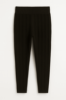Black Jacquard Leggings Black Nawao.com