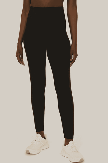 Black Jacquard Leggings Black Nawao.com