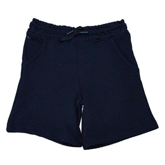 Black Jacquard Skate Paneled T Shirt And Shorts Set Black 5 6 Years Nawao.com