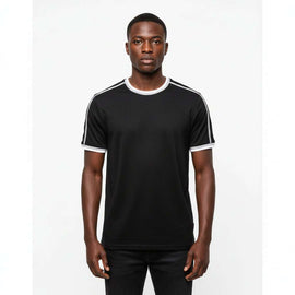 Black Jacquard T Shirt Nawao.com